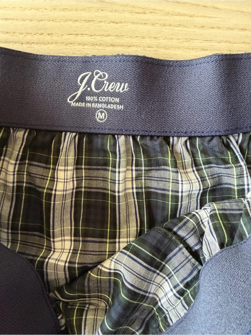 Crew Men’s Patterned Cotton Boxers – Size M